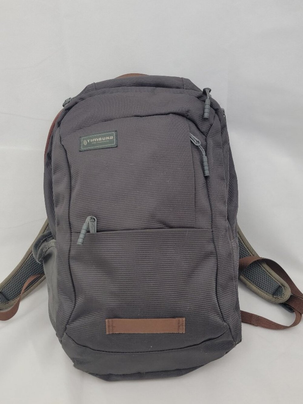 TIMBUK2 Parkside Laptop Backpack GRAY Textured Travel Hike Work Gym Durable